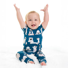 Load image into Gallery viewer, 🇨🇦 Front Opening Ready Set Romper® in Minted O.G Polar Pals
