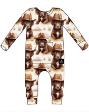 Load image into Gallery viewer, 🇨🇦 Front Opening Ready Set Romper® in Old Yellerstone