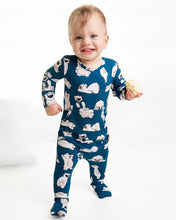 Load image into Gallery viewer, 🇨🇦 Front Opening Ready Set Romper® in Minted O.G Polar Pals
