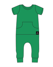 Load image into Gallery viewer, 🇨🇦 Front Opening Ready Set Romper® in Ribbed Emerald