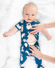 Load image into Gallery viewer, 🇨🇦 Front Opening Ready Set Romper® in Minted O.G Polar Pals