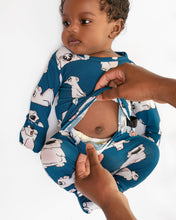 Load image into Gallery viewer, 🇨🇦 Front Opening Ready Set Romper® in Minted O.G Polar Pals