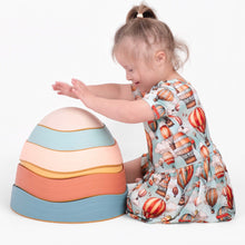 Load image into Gallery viewer, 🇨🇦 Reversible Opening Ready Set Romper® Shortie Twirl in Catch Me in the Clouds