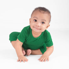 Load image into Gallery viewer, 🇨🇦 Front Opening Ready Set Romper® Shortie in Ribbed Emerald