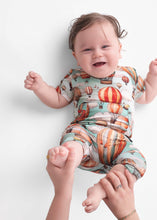 Load image into Gallery viewer, 🇨🇦 Front Opening Ready Set Romper® Shortie in Catch Me in the Clouds