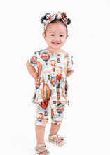Load image into Gallery viewer, 🇨🇦 Reversible Opening Ready Set Romper® Shortie Twirl in Catch Me in the Clouds