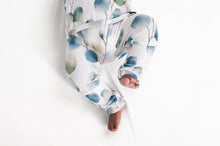 Load image into Gallery viewer, 🇨🇦 Front Opening Ready Set Romper® in Ribbed Eucalyptus Leaves