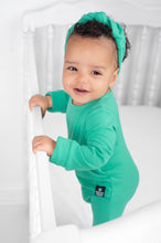 Load image into Gallery viewer, 🇨🇦 Front Opening Ready Set Romper® in Ribbed Seafoam
