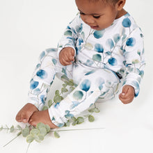Load image into Gallery viewer, 🇨🇦 Front Opening Ready Set Romper® in Ribbed Eucalyptus Leaves