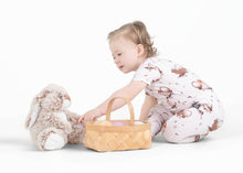 Load image into Gallery viewer, 🇨🇦 Front Opening Ready Set Romper® in Board Bunnies