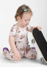 Load image into Gallery viewer, 🇨🇦 Front Opening Ready Set Romper® in Board Bunnies