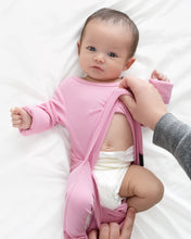 Load image into Gallery viewer, 🇨🇦 Front Opening Ready Set Romper® in RIBBED BLUSH PINK