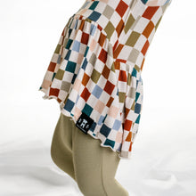 Load image into Gallery viewer, 🇨🇦 Reversible Opening Ready Set Romper® Twirl in Checkered Spice