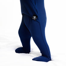 Load image into Gallery viewer, 🇨🇦 Front Opening Ready Set Romper® in Ribbed Into the Blue