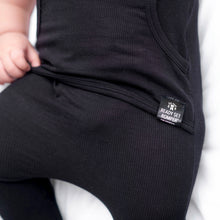 Load image into Gallery viewer, 🇨🇦 Front Opening Ready Set Romper® in Ribbed Essential Midnight