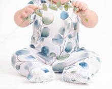 Load image into Gallery viewer, 🇨🇦 Front Opening Ready Set Romper® in Ribbed Eucalyptus Leaves