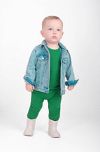 Load image into Gallery viewer, 🇨🇦 Front Opening Ready Set Romper® in Ribbed Emerald