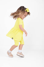Load image into Gallery viewer, 🇨🇦 Reversible Opening Ready Set Romper® Shortie Twirl in Ribbed Sunshine