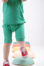 Load image into Gallery viewer, 🇨🇦 Front Opening Ready Set Romper® Shortie in Ribbed Seafoam