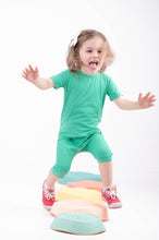 Load image into Gallery viewer, 🇨🇦 Front Opening Ready Set Romper® Shortie in Ribbed Seafoam