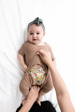 Load image into Gallery viewer, 🇨🇦 Front Opening Shortie Ready Set Romper® in Ribbed Sandstone
