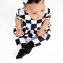 Load image into Gallery viewer, 🇨🇦 Reversible Opening Ready Set Romper® Twirl in Fast Lane
