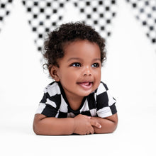 Load image into Gallery viewer, 🇨🇦 Front Opening Ready Set Romper® in Fast Lane
