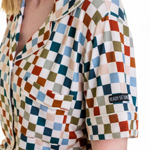 Load image into Gallery viewer, 🇨🇦 Women’s Deluxe Loungewear TOP in Checkered Spice