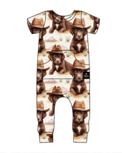 Load image into Gallery viewer, 🇨🇦 Front Opening Ready Set Romper® in Old Yellerstone