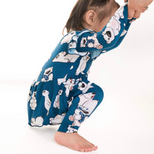 Load image into Gallery viewer, 🇨🇦 Reversible Opening Ready Set Romper® Twirl in Minted O.G Polar Pals