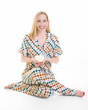 Load image into Gallery viewer, 🇨🇦 Women’s Deluxe Loungewear TOP in Checkered Spice