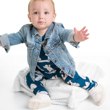 Load image into Gallery viewer, 🇨🇦 Front Opening Ready Set Romper® in Minted O.G Polar Pals