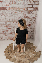 Load image into Gallery viewer, 🇨🇦 Reversible Opening Ready Set Romper® Twirl in Jet Black