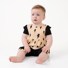 Load image into Gallery viewer, 🇨🇦 Reversible Opening Ready Set Romper® Twirl in Thunderstruck & Ribbed Essential Midnight