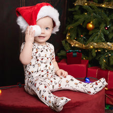 Load image into Gallery viewer, 🇨🇦 Front Opening Ready Set Romper® in Holiday Lights