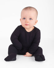 Load image into Gallery viewer, 🇨🇦 Front Opening Ready Set Romper® in RIBBED ESSENTIAL MIDNIGHT