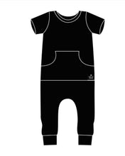 Load image into Gallery viewer, 🇨🇦 Front Opening Ready Set Romper® in Ribbed Essential Midnight
