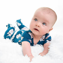 Load image into Gallery viewer, 🇨🇦  Front Opening Ready Set Romper® in Minted O.G Polar Pals
