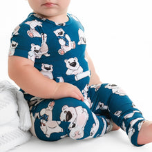 Load image into Gallery viewer, 🇨🇦  Front Opening Ready Set Romper® in Minted O.G Polar Pals
