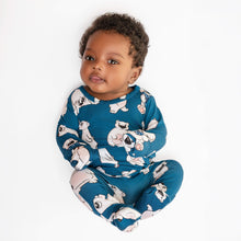 Load image into Gallery viewer, 🇨🇦  Front Opening Ready Set Romper® in Minted O.G Polar Pals
