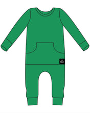 Load image into Gallery viewer, 🇨🇦  Front Opening Ready Set Romper® in Ribbed Emerald
