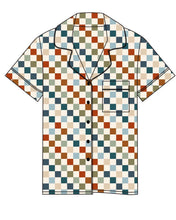 Load image into Gallery viewer, 🇨🇦 Women’s Deluxe Loungewear TOP in Checkered Spice
