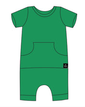 Load image into Gallery viewer, 🇨🇦  Front Opening Ready Set Romper® Shortie in Ribbed Emerald
