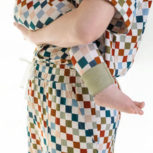 Load image into Gallery viewer, 🇨🇦 Women’s Deluxe Loungewear TOP in Checkered Spice
