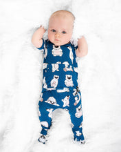 Load image into Gallery viewer, 🇨🇦  Front Opening Ready Set Romper® in Minted O.G Polar Pals
