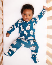 Load image into Gallery viewer, 🇨🇦  Front Opening Ready Set Romper® in Minted O.G Polar Pals
