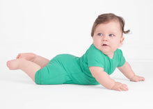 Load image into Gallery viewer, 🇨🇦  Front Opening Ready Set Romper® Shortie in Ribbed Seafoam

