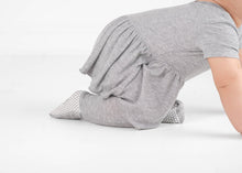 Load image into Gallery viewer, 🇨🇦  Reversible Opening Ready Set Romper® Twirl in Ribbed Heathered Grey
