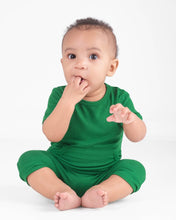 Load image into Gallery viewer, 🇨🇦  Front Opening Ready Set Romper® Shortie in Ribbed Emerald
