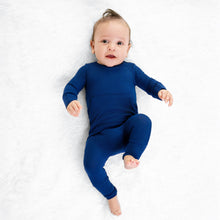 Load image into Gallery viewer, 🇨🇦  Front Opening Ready Set Romper® in Ribbed Into the Blue
